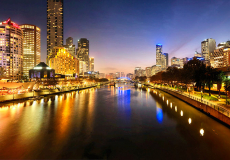 Melbourne Skyline Panoramic A