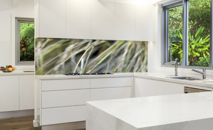 Printed kitchen splashback - VR Art Glass - photographic art NATURES SHAPE 17 by Michael Collins for VISUAL RESOURCE