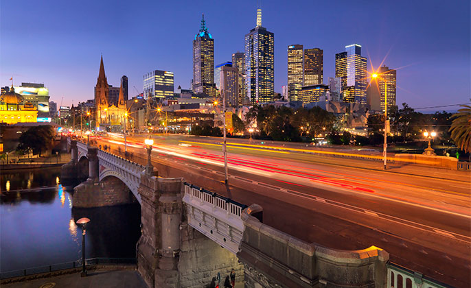 19 Melbourne Collection 4 photo art Melbourne Skyline by Michael Collins for Visual Resource