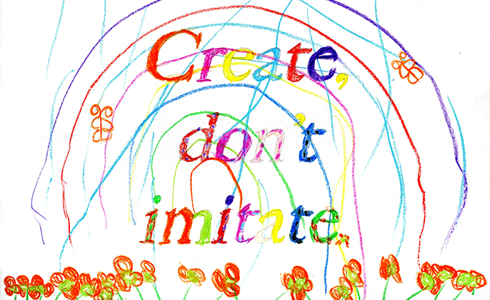 Create dont imitate - Tess McCabe Quote 2