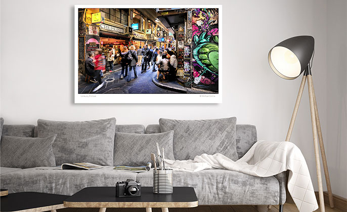 VR ART PRINT Photography Wall Art LANEWAY ENCLAVE Melbourne by Michael Collins for Visual Resource