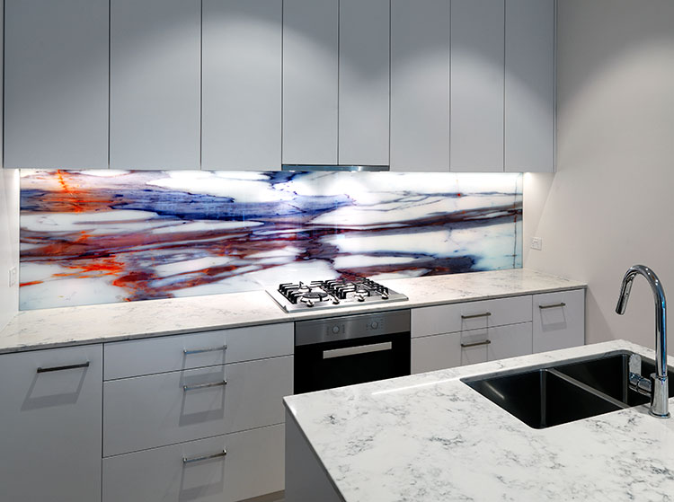 Printed Glass Kitchen Splashback - VR Art Glass